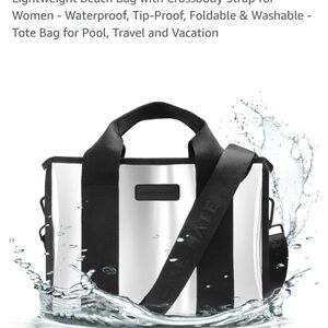 Black and White Men's Tote Bag